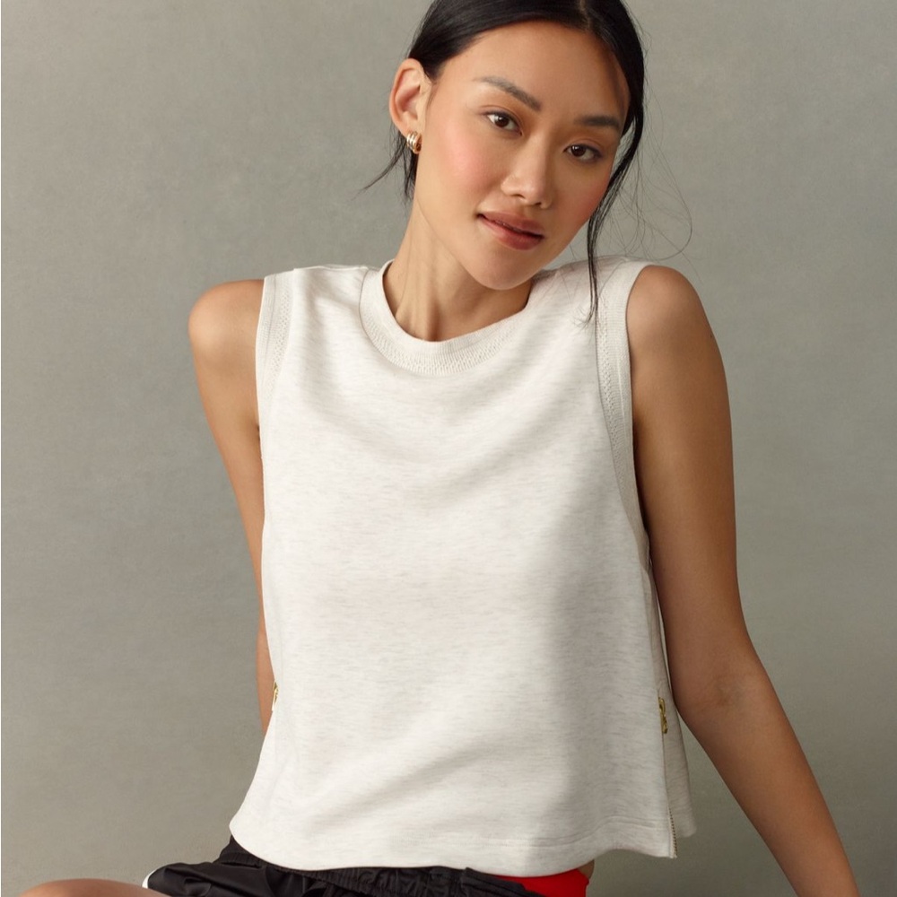 NWT Varley High-Neck Crop Tank Top